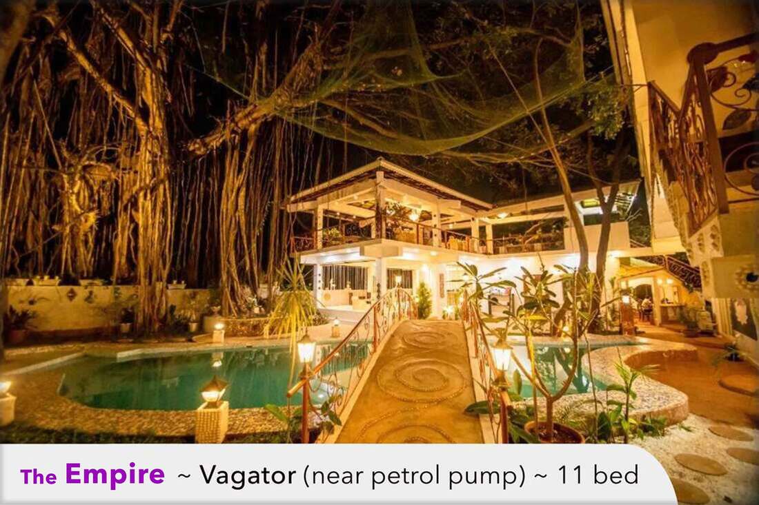 vagator 11 bed villa with pool