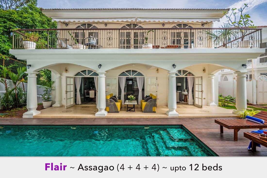 assagao luxury pool villa for rent new