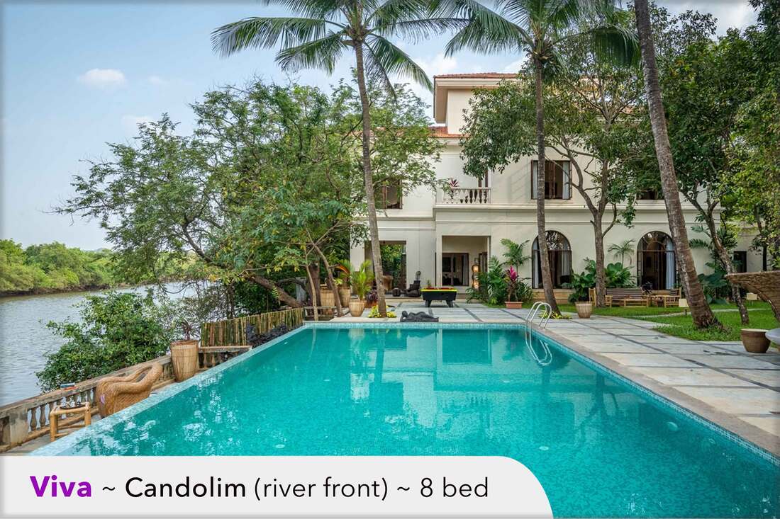 manshaya or mansion villa is a luxury villa near river in candolim north goa