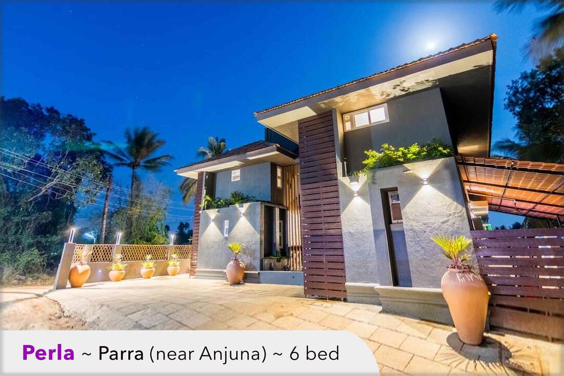 anjuna beach goa pool villa for rent