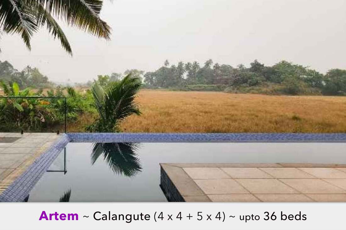 calangute side private pool villa