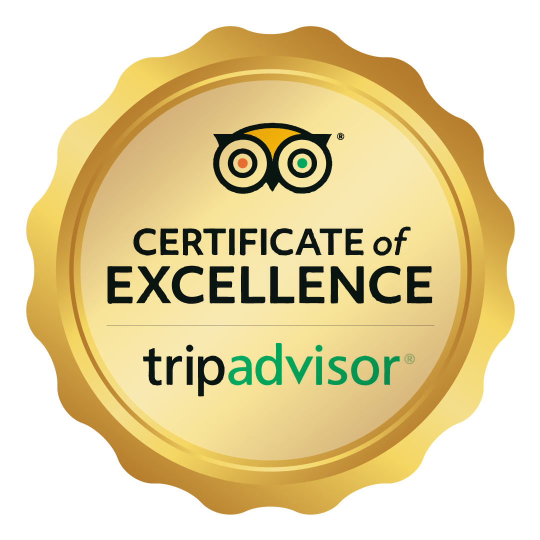 winner of certificate of excellence from tripadvisor