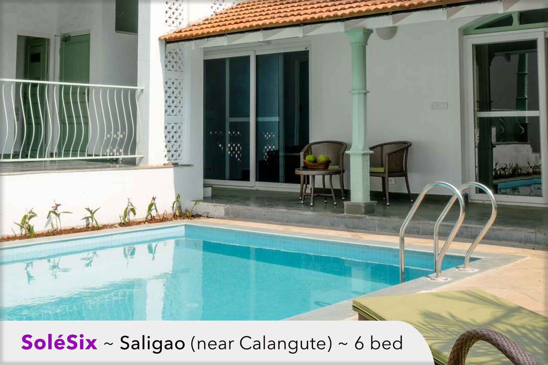calangute pool villa near museam of goa