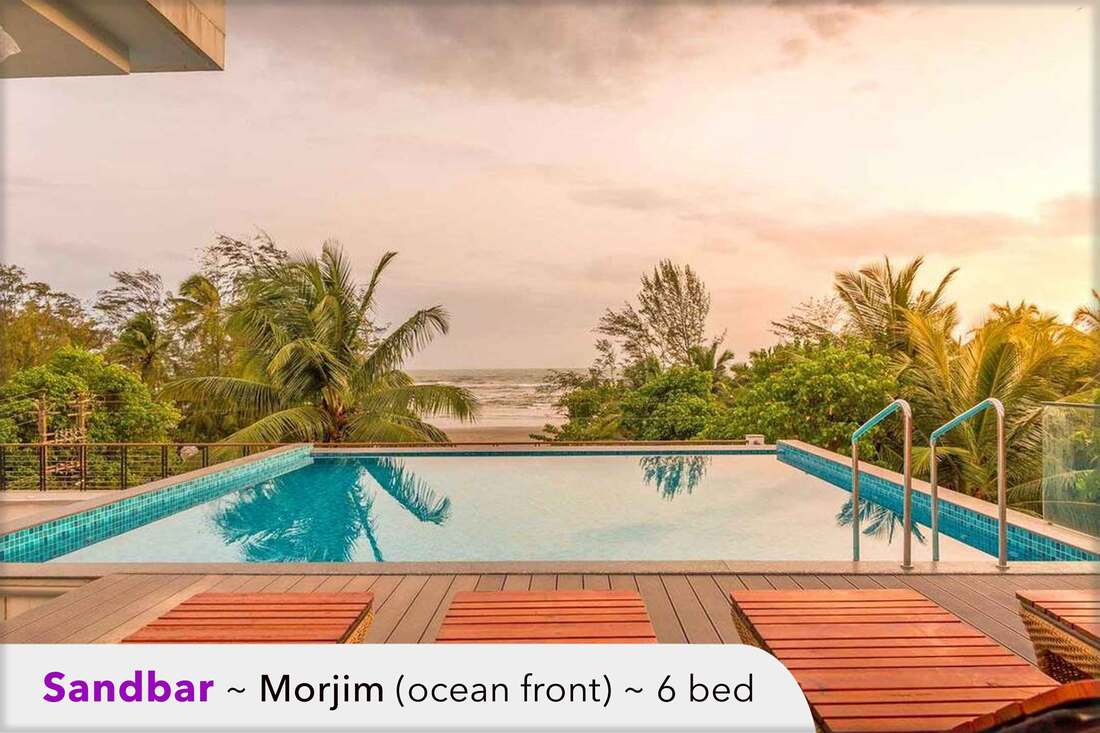 luxury morjim beach front villa